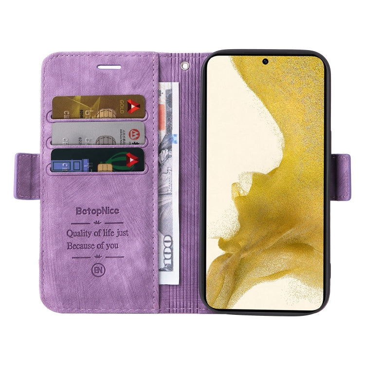 For Samsung Galaxy S22 5G BETOPNICE Dual-side Buckle Leather Phone Case