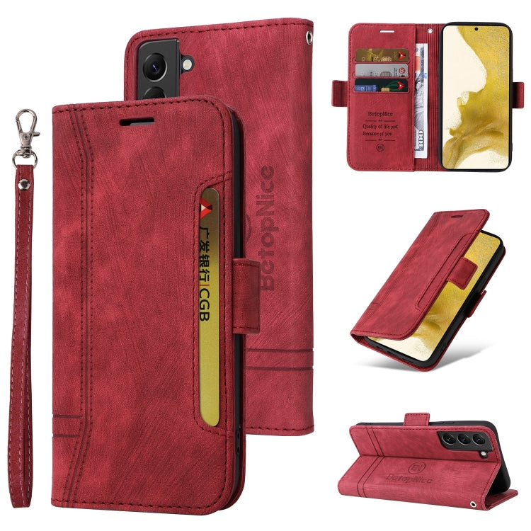 For Samsung Galaxy S22+ 5G BETOPNICE Dual-side Buckle Leather Phone Case