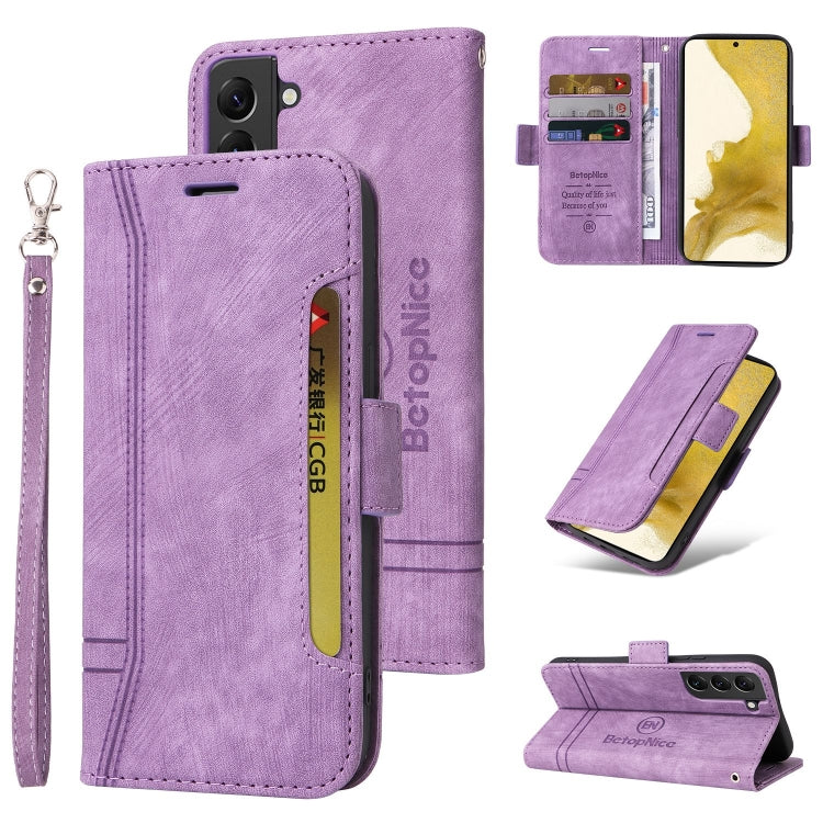 For Samsung Galaxy S22+ 5G BETOPNICE Dual-side Buckle Leather Phone Case