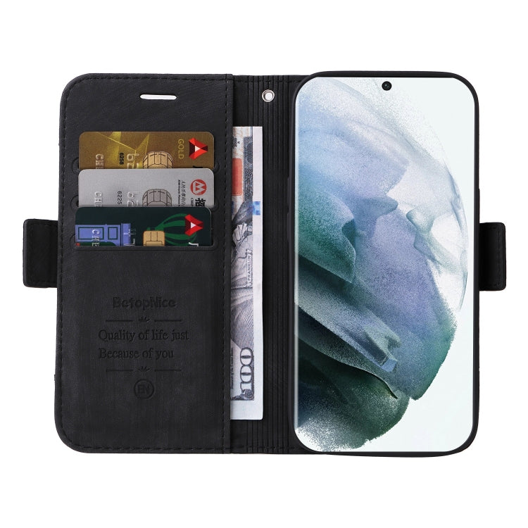 For Samsung Galaxy S22 Ultra 5G BETOPNICE Dual-side Buckle Leather Phone Case