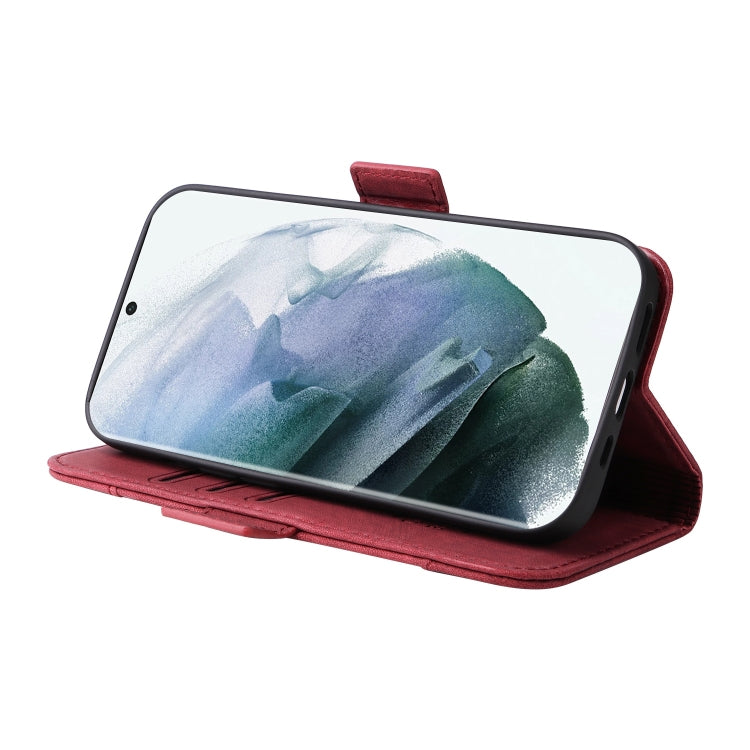 For Samsung Galaxy S22 Ultra 5G BETOPNICE Dual-side Buckle Leather Phone Case