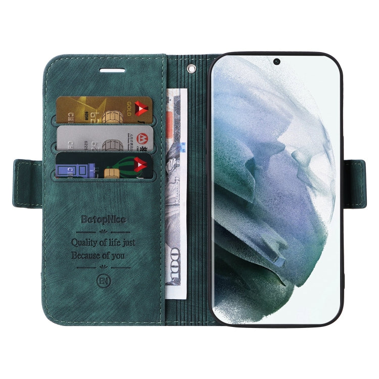 For Samsung Galaxy S22 Ultra 5G BETOPNICE Dual-side Buckle Leather Phone Case