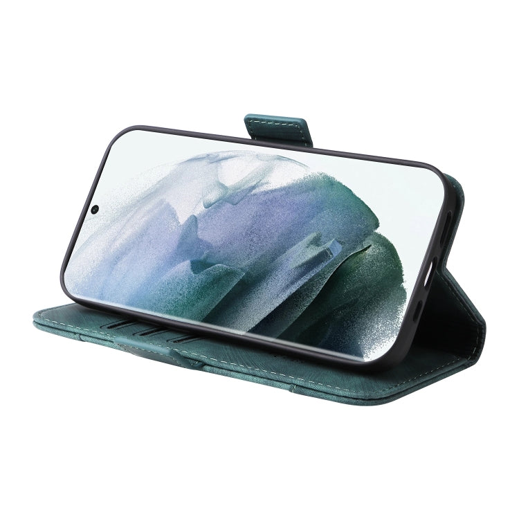 For Samsung Galaxy S22 Ultra 5G BETOPNICE Dual-side Buckle Leather Phone Case