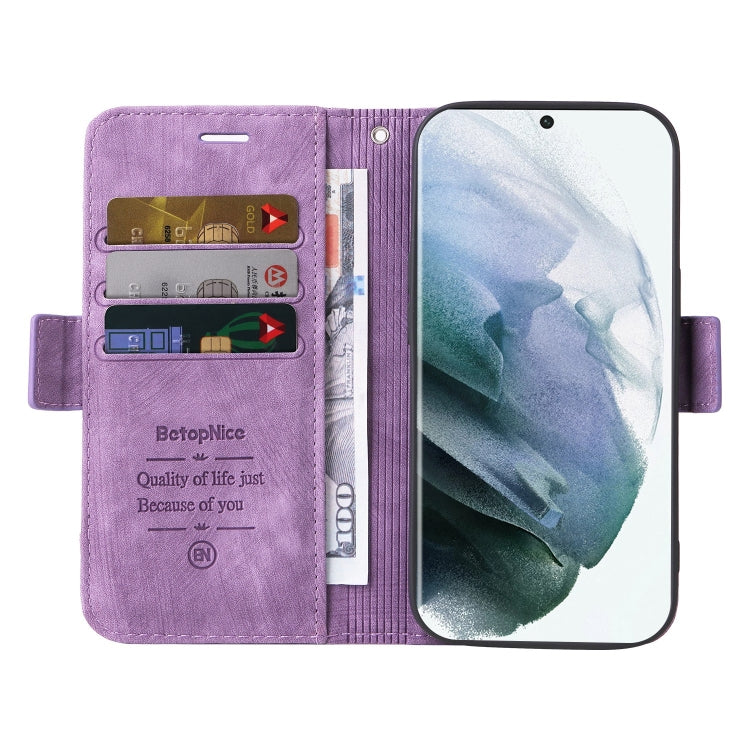 For Samsung Galaxy S22 Ultra 5G BETOPNICE Dual-side Buckle Leather Phone Case