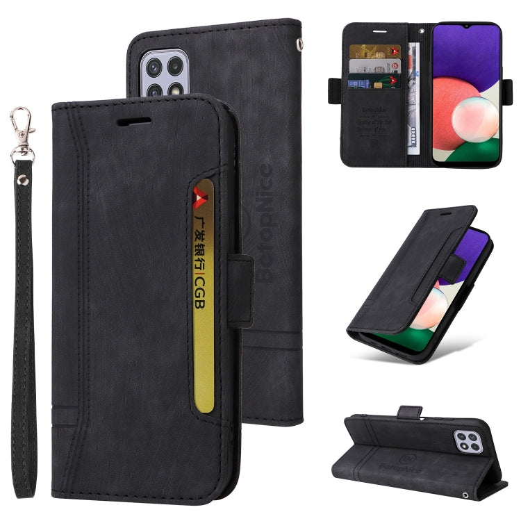 For Samsung Galaxy A22 5G BETOPNICE Dual-side Buckle Leather Phone Case