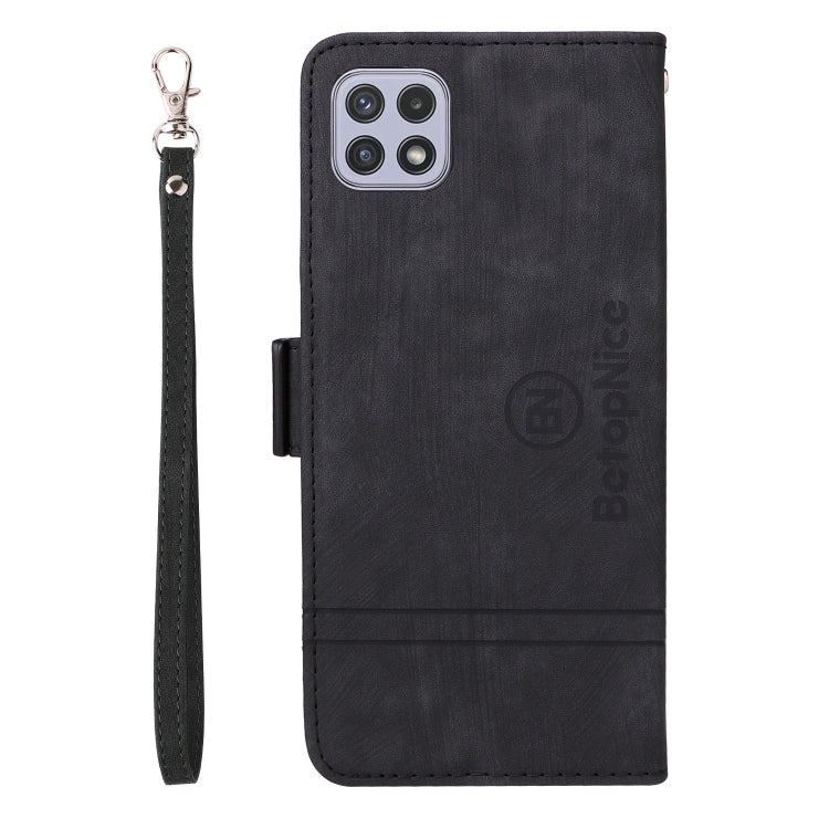 For Samsung Galaxy A22 5G BETOPNICE Dual-side Buckle Leather Phone Case