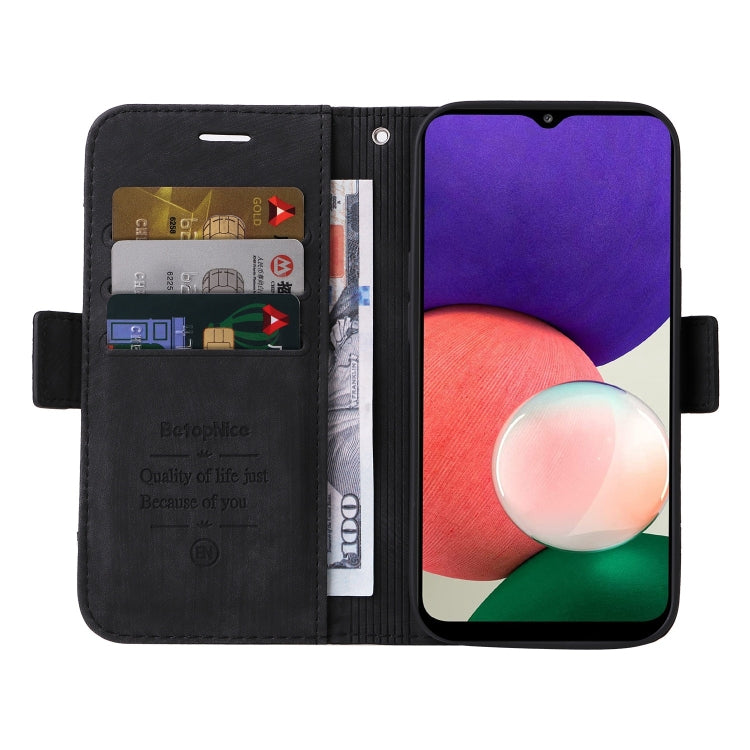 For Samsung Galaxy A22 5G BETOPNICE Dual-side Buckle Leather Phone Case