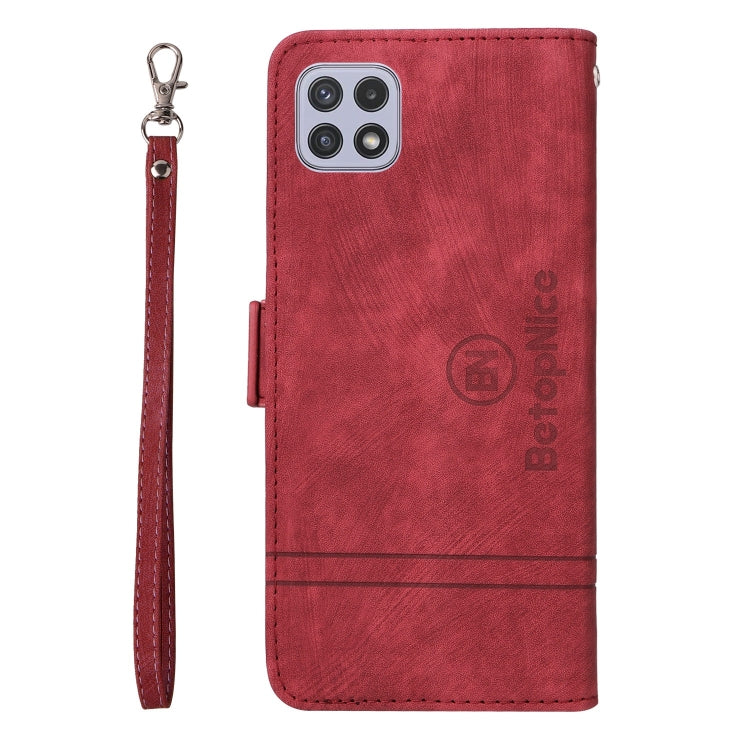For Samsung Galaxy A22 5G BETOPNICE Dual-side Buckle Leather Phone Case