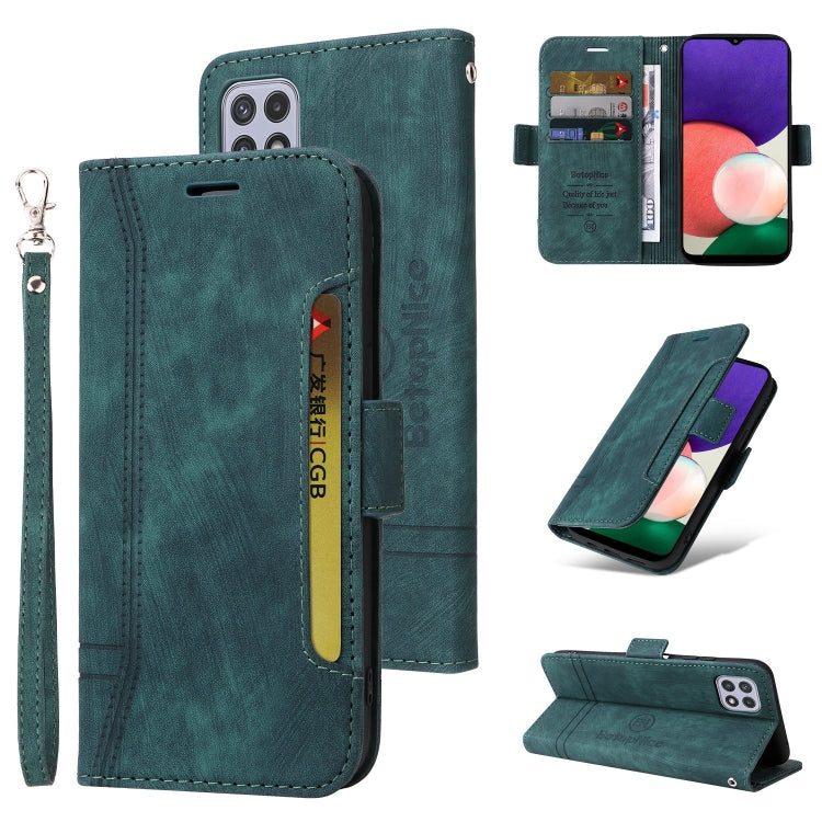 For Samsung Galaxy A22 5G BETOPNICE Dual-side Buckle Leather Phone Case