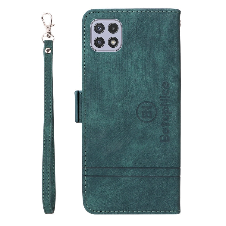 For Samsung Galaxy A22 5G BETOPNICE Dual-side Buckle Leather Phone Case