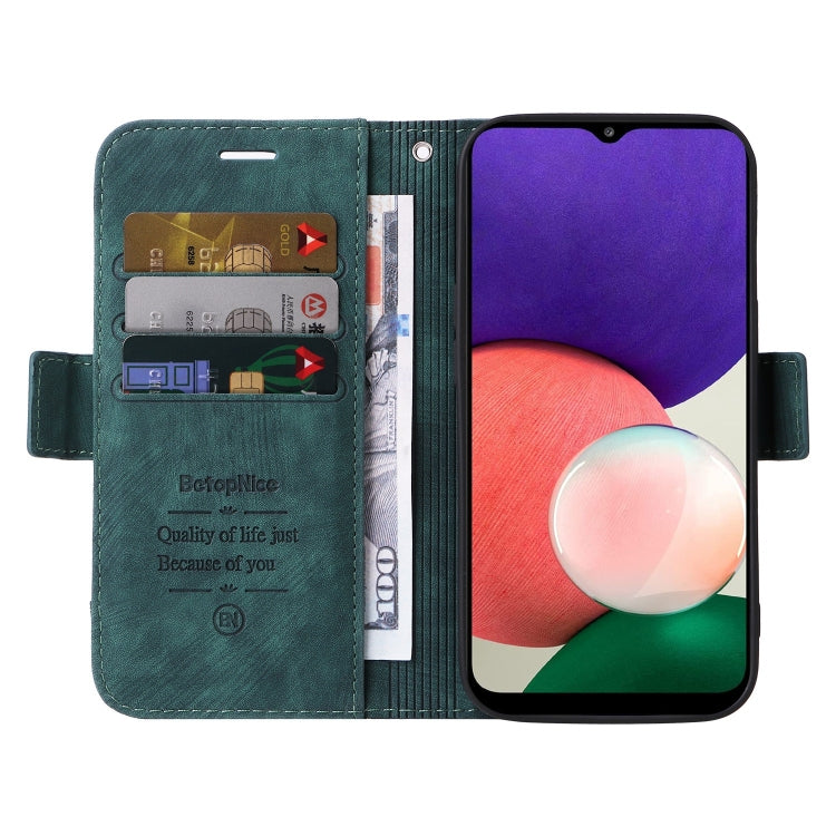 For Samsung Galaxy A22 5G BETOPNICE Dual-side Buckle Leather Phone Case