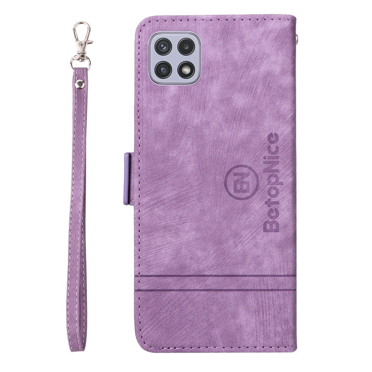 For Samsung Galaxy A22 5G BETOPNICE Dual-side Buckle Leather Phone Case