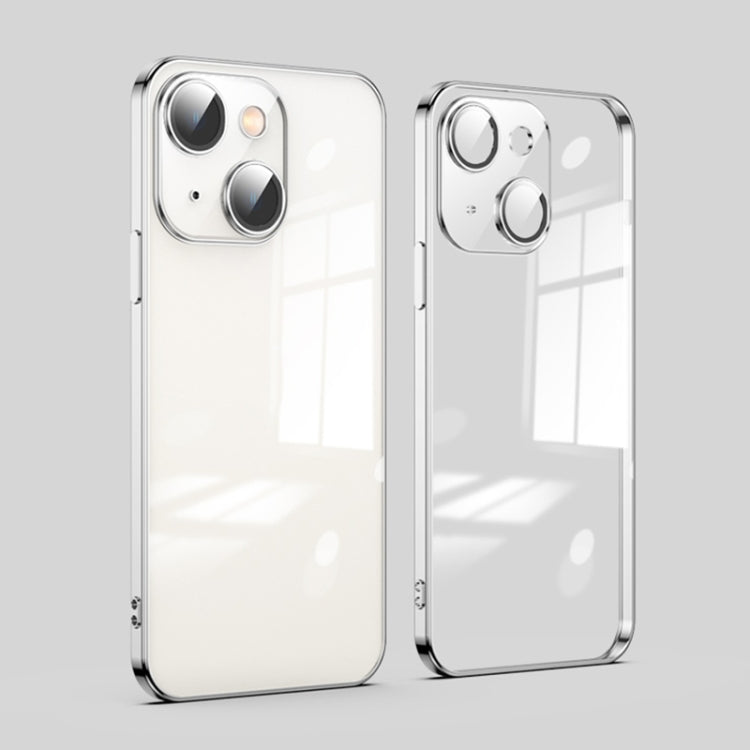 For iPhone 14 Dustproof Glass Lens Protection Electroplating Phone Case