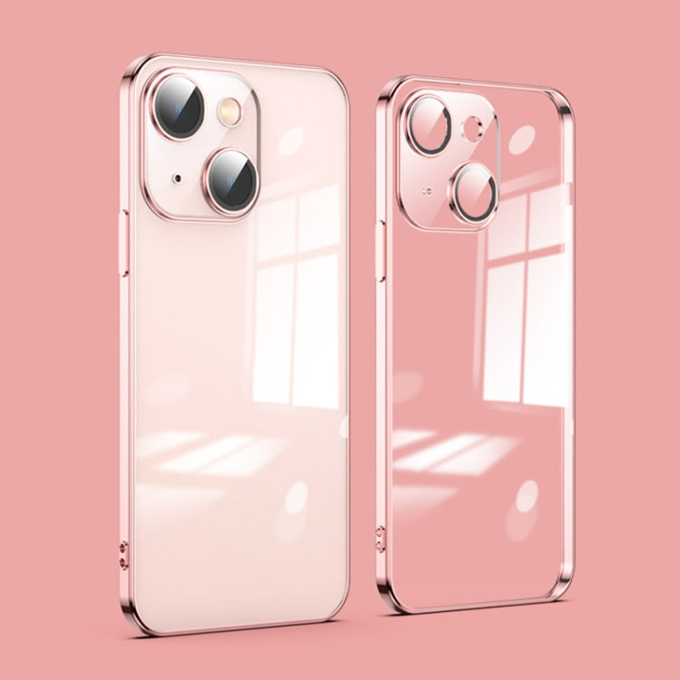For iPhone 14 Plus Dustproof Glass Lens Protection Electroplating Phone Case