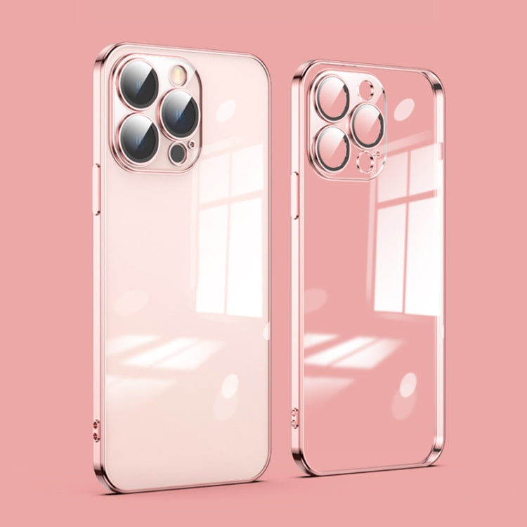 For iPhone 14 Pro Max Dustproof Glass Lens Protection Electroplating Phone Case