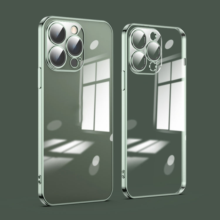 For iPhone 14 Pro Max Dustproof Glass Lens Protection Electroplating Phone Case