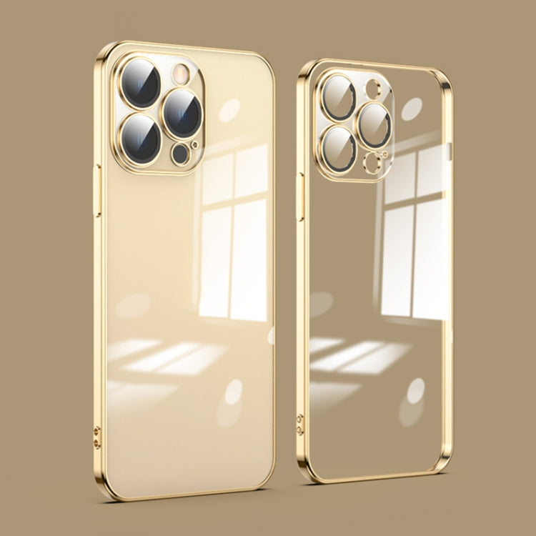 For iPhone 14 Pro Max Dustproof Glass Lens Protection Electroplating Phone Case