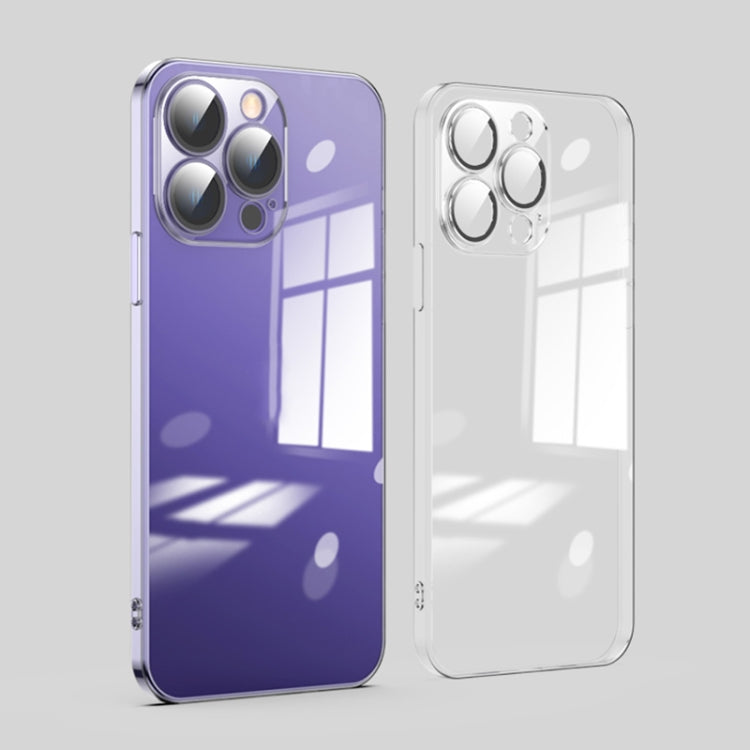 For iPhone 14 Pro Max Dustproof Glass Lens Protection Electroplating Phone Case
