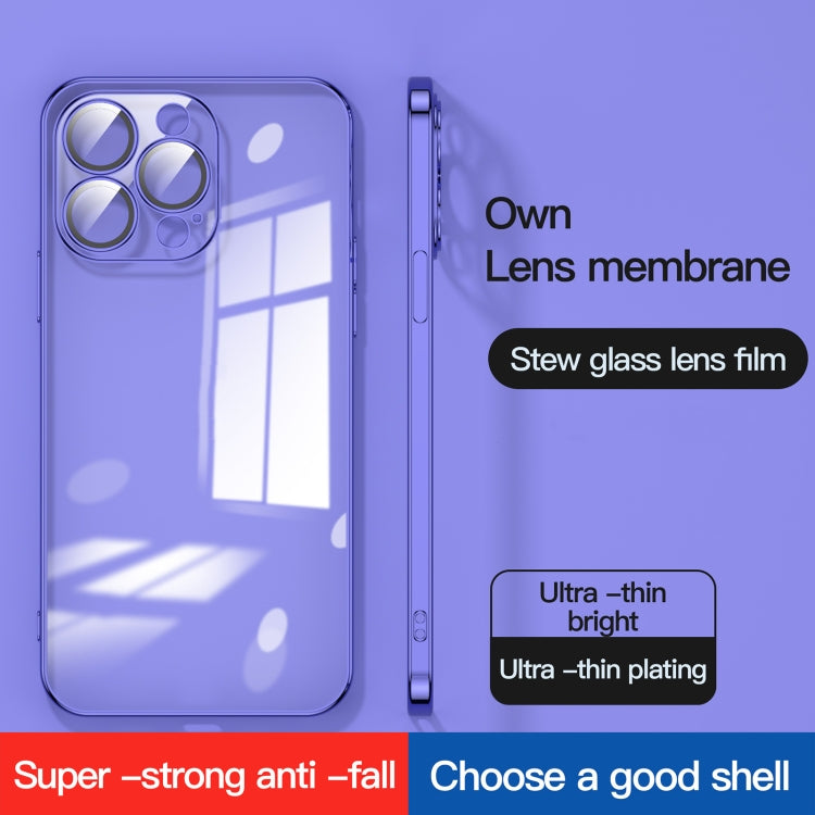 For iPhone 14 Pro Max Dustproof Glass Lens Protection Electroplating Phone Case