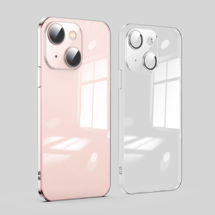 For iPhone 13 Dustproof Glass Lens Protection Electroplating Phone Case