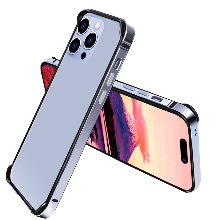 For iPhone 14 Pro TPU + Aluminum Alloy Frame Phone Case