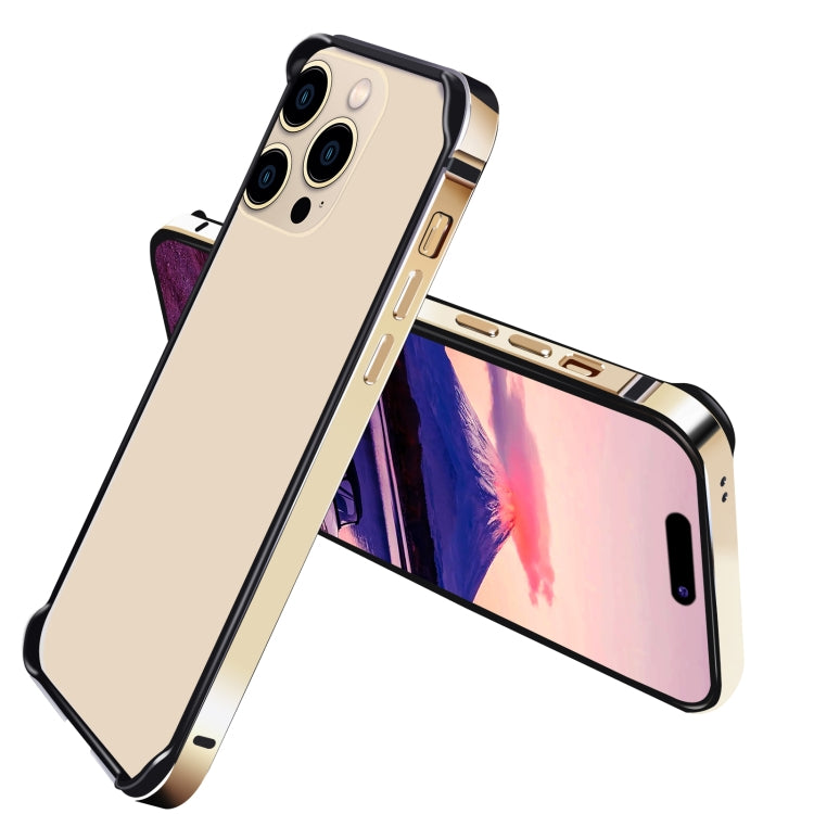 For iPhone 14 Pro TPU + Aluminum Alloy Frame Phone Case