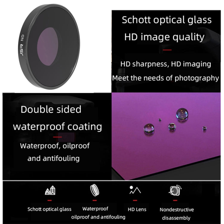 JSR LS ND64 Lens Filter For DJI Osmo Action 3