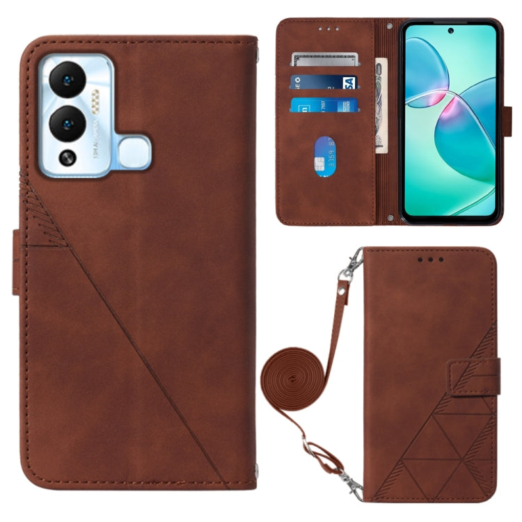 For Infinix Hot 12 Play / 12 Play NFC Crossbody 3D Embossed Flip Leather Phone Case