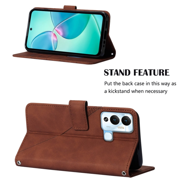 For Infinix Hot 12 Play / 12 Play NFC Crossbody 3D Embossed Flip Leather Phone Case