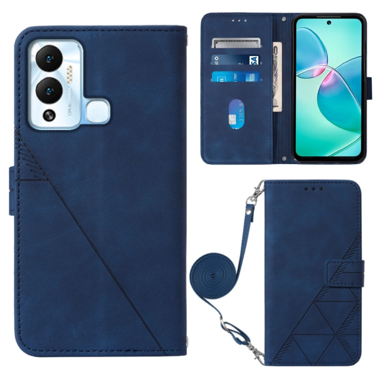 For Infinix Hot 12 Play / 12 Play NFC Crossbody 3D Embossed Flip Leather Phone Case