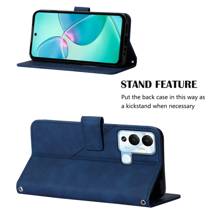 For Infinix Hot 12 Play / 12 Play NFC Crossbody 3D Embossed Flip Leather Phone Case