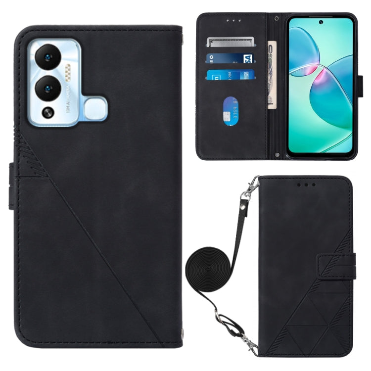 For Infinix Hot 12 Play / 12 Play NFC Crossbody 3D Embossed Flip Leather Phone Case