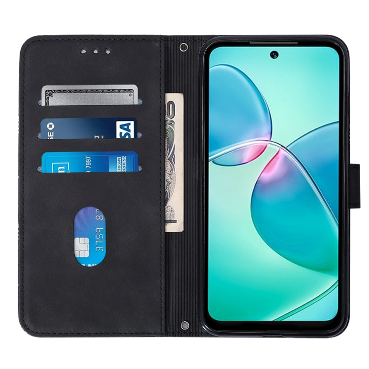For Infinix Hot 12 Play / 12 Play NFC Crossbody 3D Embossed Flip Leather Phone Case