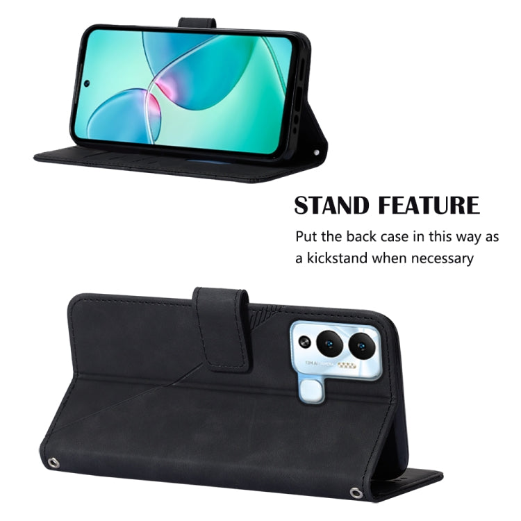 For Infinix Hot 12 Play / 12 Play NFC Crossbody 3D Embossed Flip Leather Phone Case