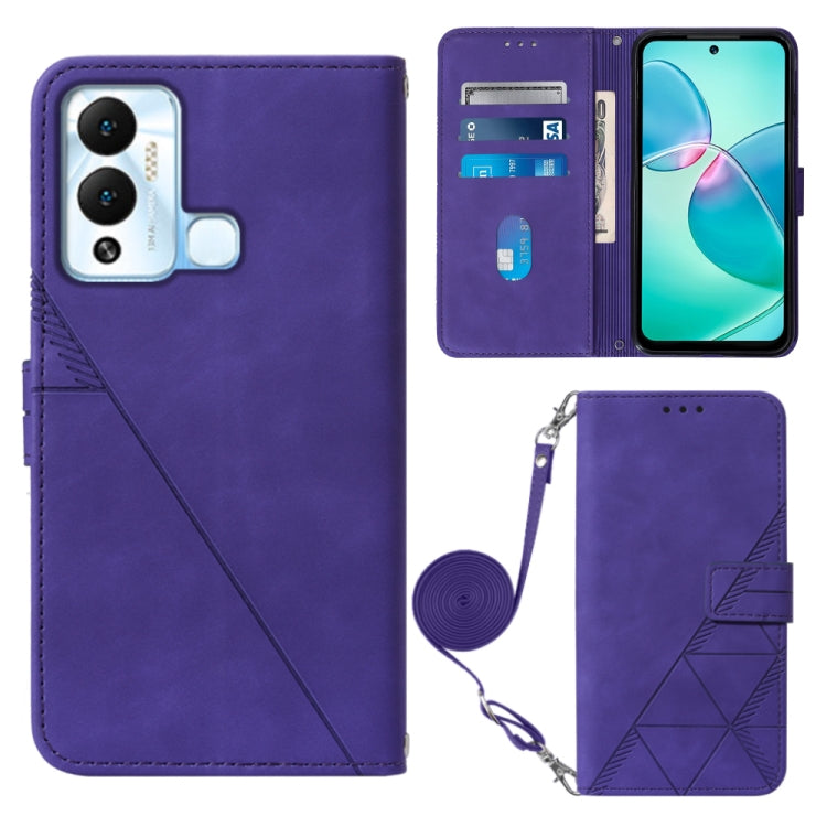 For Infinix Hot 12 Play / 12 Play NFC Crossbody 3D Embossed Flip Leather Phone Case