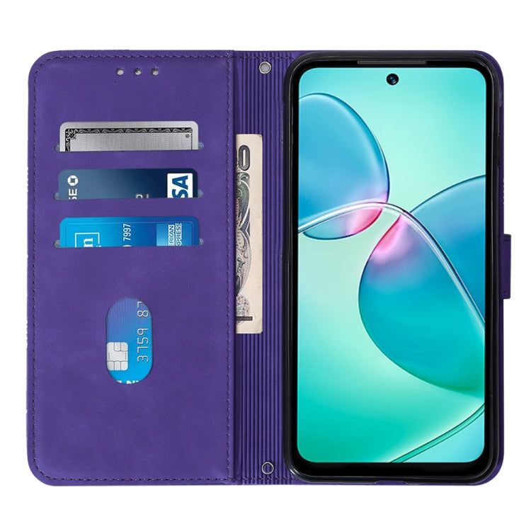 For Infinix Hot 12 Play / 12 Play NFC Crossbody 3D Embossed Flip Leather Phone Case