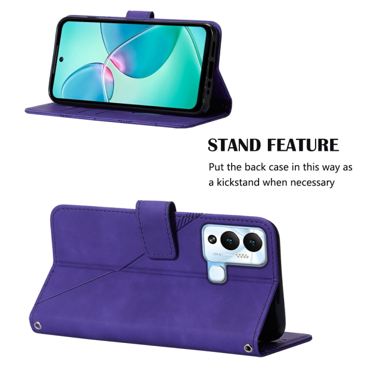 For Infinix Hot 12 Play / 12 Play NFC Crossbody 3D Embossed Flip Leather Phone Case