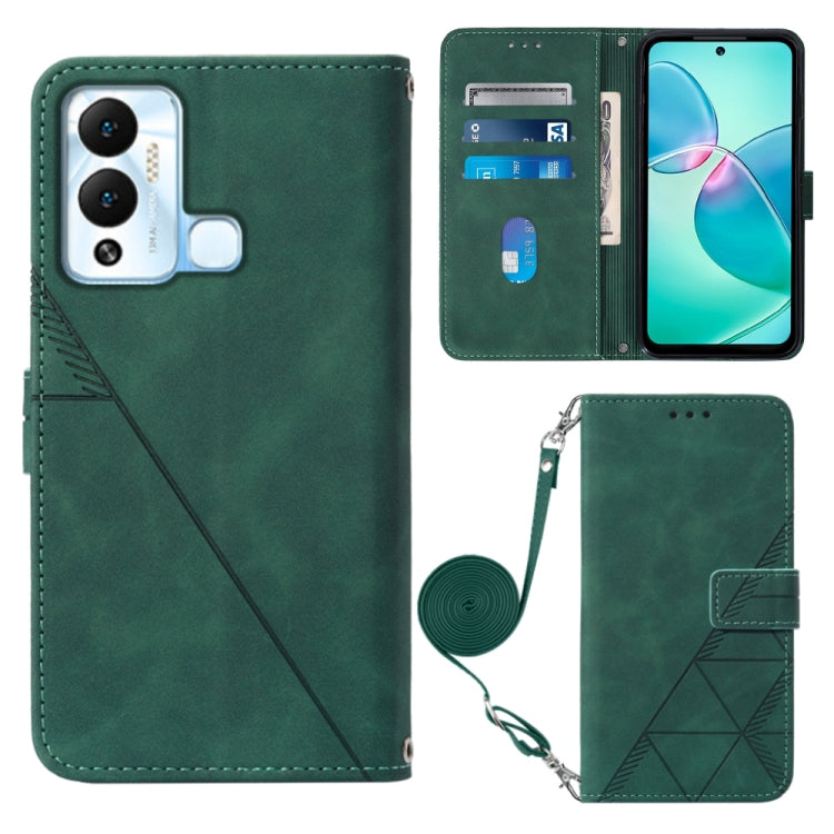For Infinix Hot 12 Play / 12 Play NFC Crossbody 3D Embossed Flip Leather Phone Case