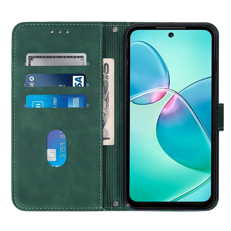 For Infinix Hot 12 Play / 12 Play NFC Crossbody 3D Embossed Flip Leather Phone Case