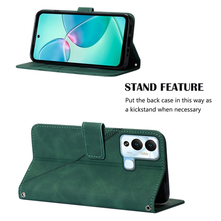 For Infinix Hot 12 Play / 12 Play NFC Crossbody 3D Embossed Flip Leather Phone Case