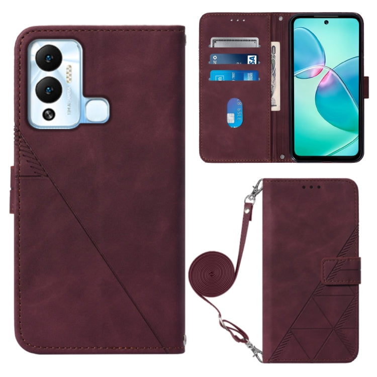 For Infinix Hot 12 Play / 12 Play NFC Crossbody 3D Embossed Flip Leather Phone Case