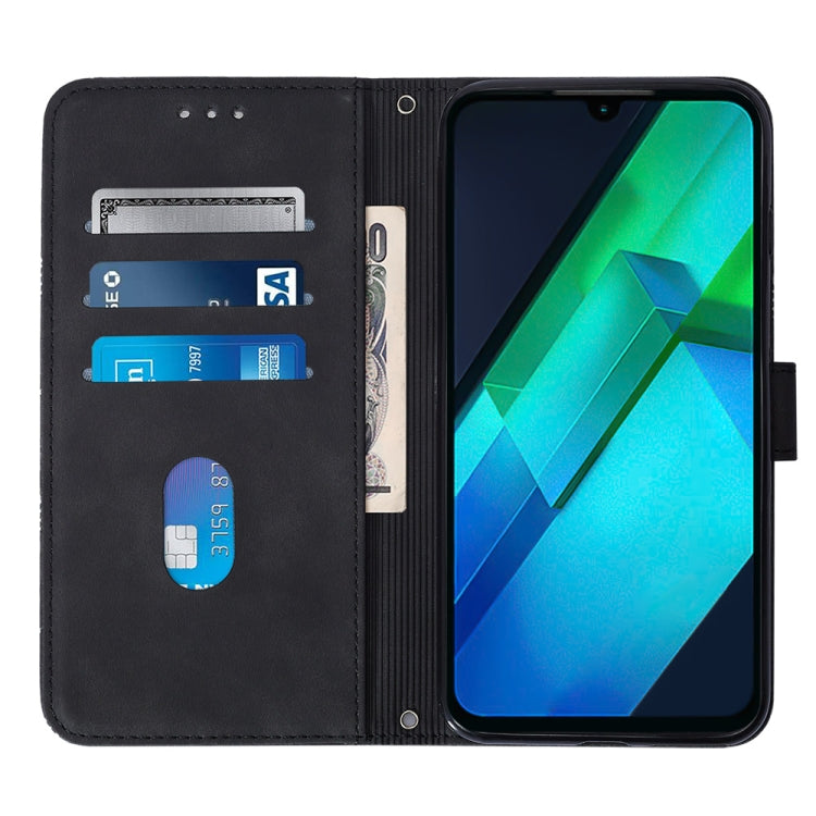 For Infinix Note 12i X6819 Crossbody 3D Embossed Flip Leather Phone Case