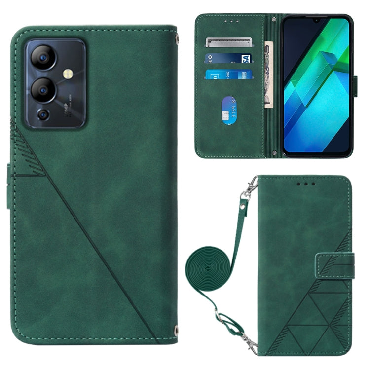 For Infinix Note 12i X6819 Crossbody 3D Embossed Flip Leather Phone Case