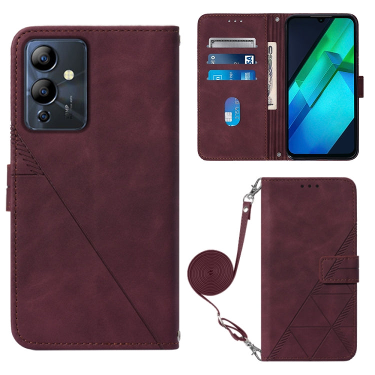 For Infinix Note 12i X6819 Crossbody 3D Embossed Flip Leather Phone Case