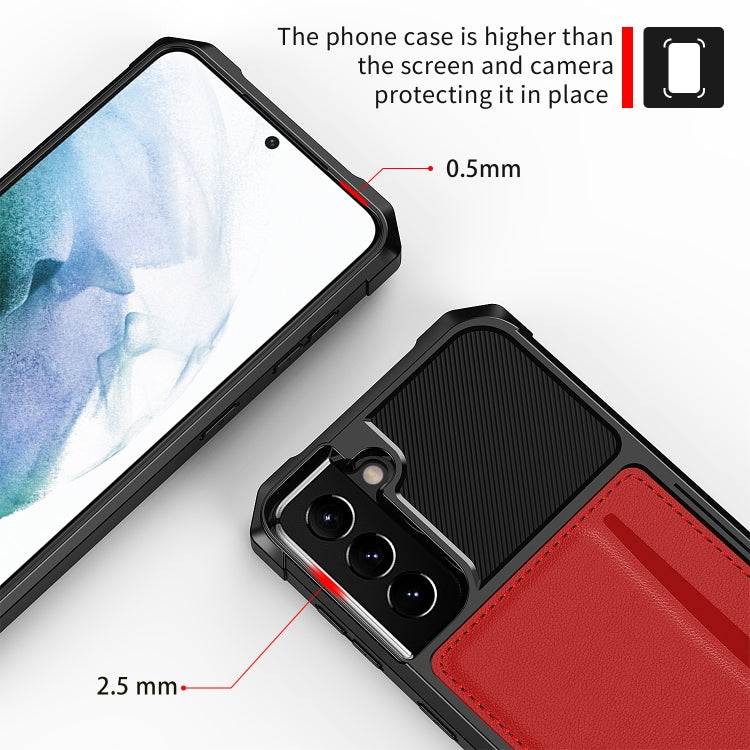 For Samsung Galaxy S22+ 5G ZM02 Card Slot Holder Phone Case