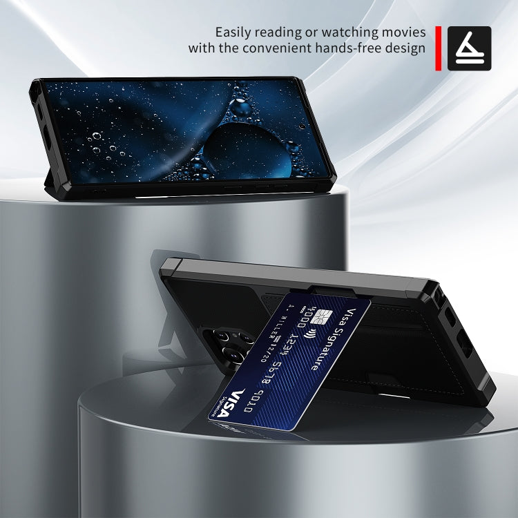 For Samsung Galaxy S22 Ultra 5G ZM02 Card Slot Holder Phone Case