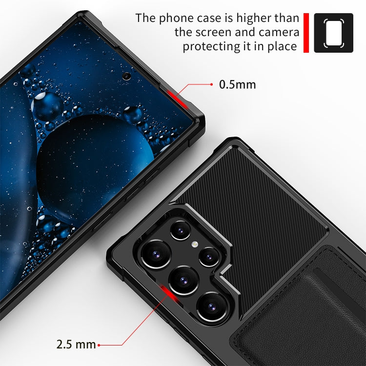 For Samsung Galaxy S22 Ultra 5G ZM02 Card Slot Holder Phone Case