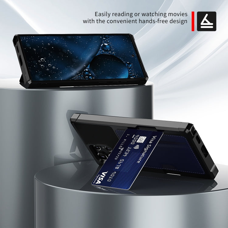For Samsung Galaxy S22 Ultra 5G ZM02 Card Slot Holder Phone Case