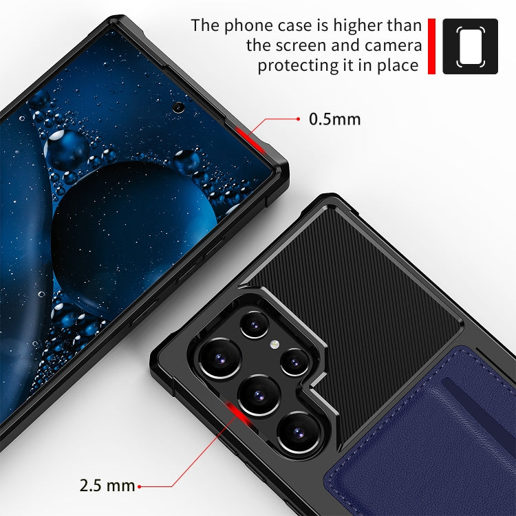 For Samsung Galaxy S22 Ultra 5G ZM02 Card Slot Holder Phone Case