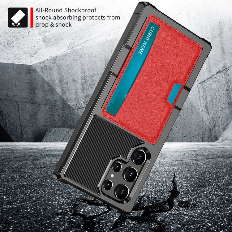 For Samsung Galaxy S22 Ultra 5G ZM02 Card Slot Holder Phone Case